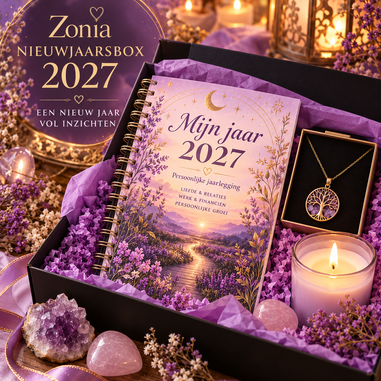 Zonia Nieuwjaarsbox 2027 – Een nieuw jaar vol inzichten